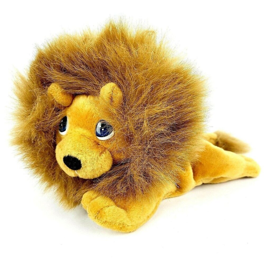 Vintage 90s Precious Moments Pals Alek the Lion 9 inch Plush Stuffed Animal Toy